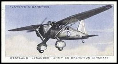 5 Westland 'Lysander' Army Co operation Aircraft